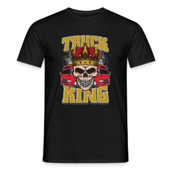Chauffeur de camion Camionneur Chauffeur de camion Roi des camions - T-shirt homme - noir - Devant - AI Model Male 178 light (178cm)