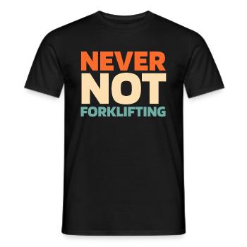 Forklift Forklift Driver - Men's T-Shirt - black - Front - AI Model Male 178 light (178cm)