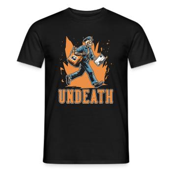 Postman Postman Skeleton Undeath - Men's T-Shirt - black - Front - AI Model Male 178 light (178cm)