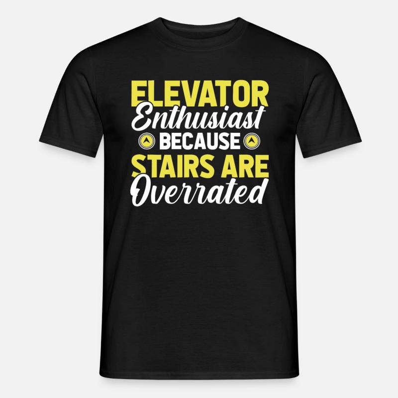 Elevator Elevator - Men’s T-shirt - black