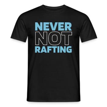 Rafting - T-shirt homme - noir - Devant - AI Model Male 178 light (178cm)