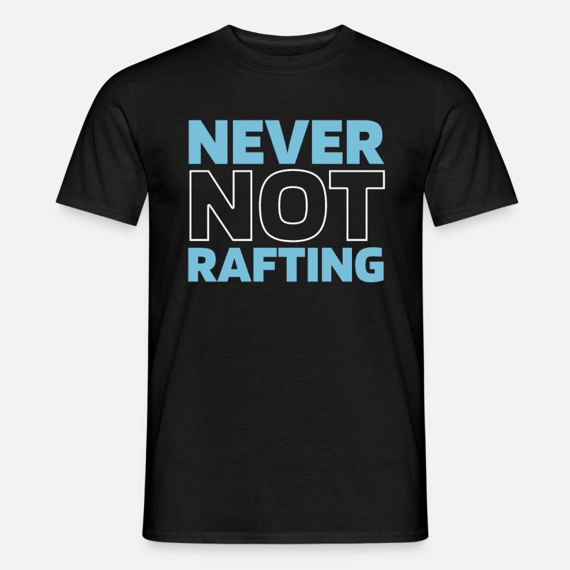 Rafting - Männer T-Shirt - Schwarz