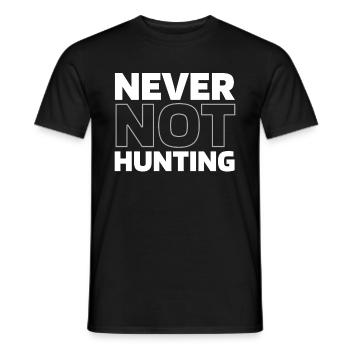 Ente Jagd Entenjagd - Männer T-Shirt - Schwarz - Vorne - AI Model Male 178 light (178cm)