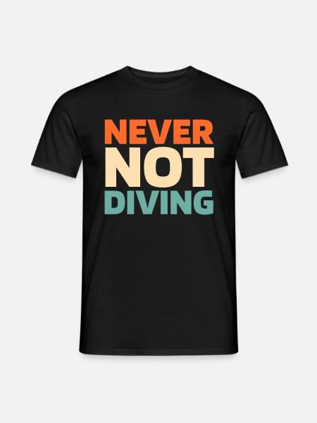 Diving Divers - Men's T-Shirt - black