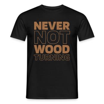 Drechseln Drechsler - Männer T-Shirt - Schwarz - Vorne - AI Model Male 178 light (178cm)