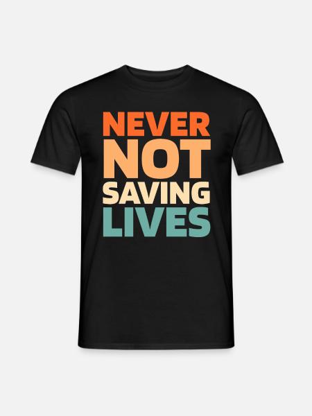 Rettungsdienst Sanitäter Rettungssanitäter - Männer T-Shirt - Schwarz