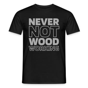 Charpentier Charpentier - T-shirt homme - noir - Devant - AI Model Male 178 light (178cm)