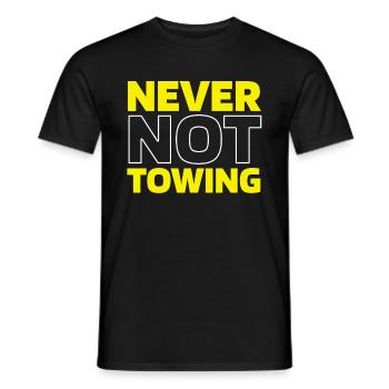 Service de remorquage Dépanneuse - T-shirt homme - noir - Devant - AI Model Male 178 light (178cm)