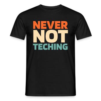 Enseignant Pédagogue - T-shirt homme - noir - Devant - AI Model Male 178 light (178cm)