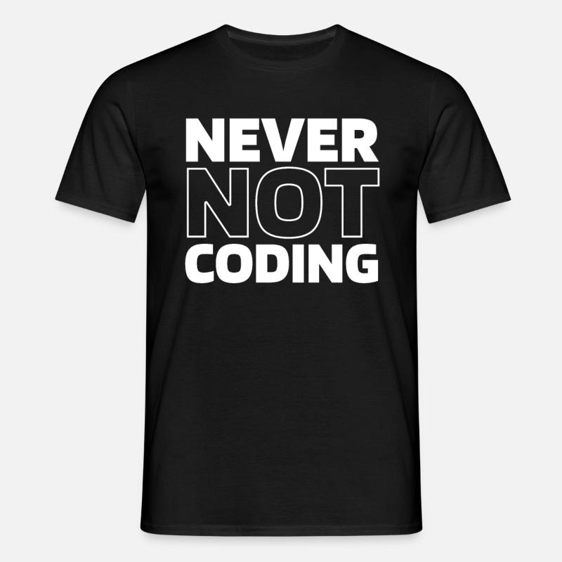 Entwickler Coder Programmierer - Männer T-Shirt - Schwarz