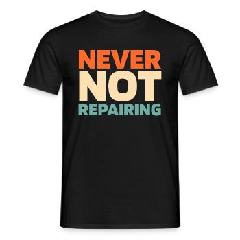 Car mechanic - Men's T-Shirt - black - Front - AI Model Male 178 light (178cm)