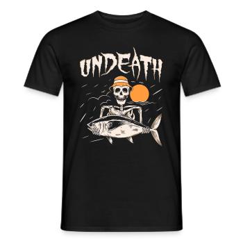 Pêcheur à la ligne Mort-vivant - T-shirt homme - noir - Devant - AI Model Male 178 light (178cm)