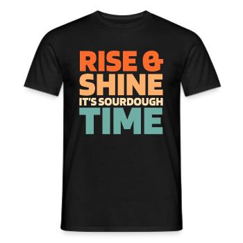 Sauerteig Brot - Männer T-Shirt - Schwarz - Vorne - AI Model Male 178 light (178cm)