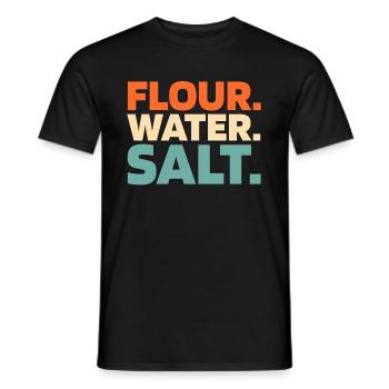 Sourdough bread - Men's T-Shirt - black - Front - AI Model Male 178 light (178cm)