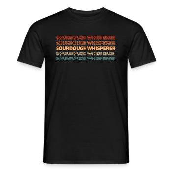 Sourdough bread - Men's T-Shirt - black - Front - AI Model Male 178 light (178cm)
