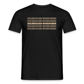 Pain au levain - T-shirt homme - noir - Devant - AI Model Male 178 light (178cm)