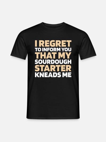 Sourdough bread - Men's T-Shirt - black