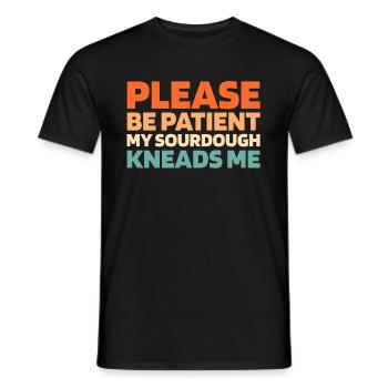 Pain au levain - T-shirt homme - noir - Devant - AI Model Male 178 light (178cm)