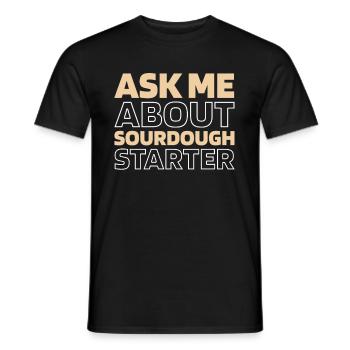 Sauerteig Brot - Männer T-Shirt - Schwarz - Vorne - AI Model Male 178 light (178cm)