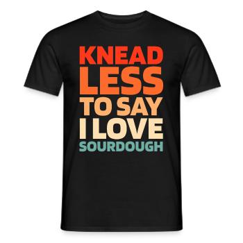 Pain au levain - T-shirt homme - noir - Devant - AI Model Male 178 light (178cm)