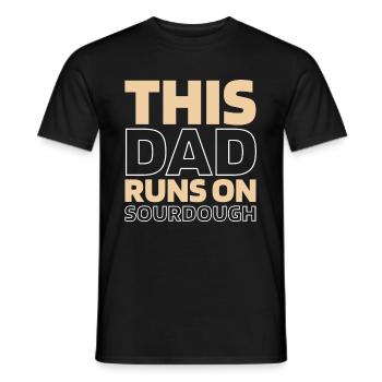 Pain au levain - T-shirt homme - noir - Devant - AI Model Male 178 light (178cm)