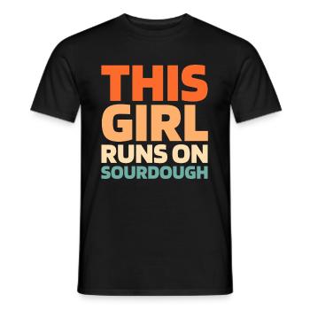 Sauerteig Brot - Männer T-Shirt - Schwarz - Vorne - AI Model Male 178 light (178cm)