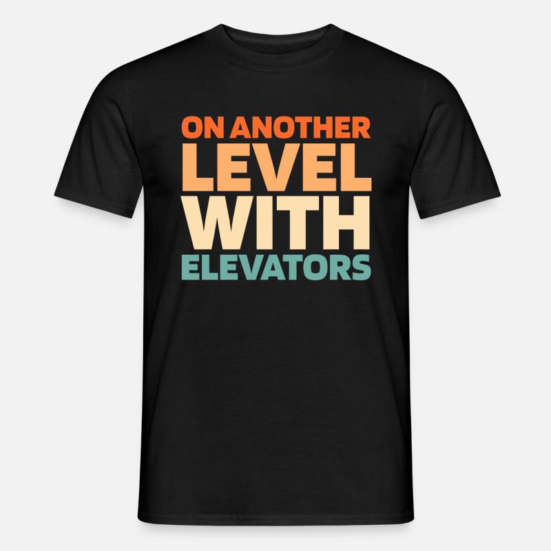 Elevator Elevator - Men’s T-shirt - black