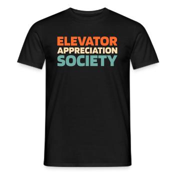 Elevator Elevator - Men's T-Shirt - black - Front - AI Model Male 178 light (178cm)