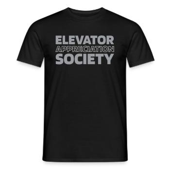 Fahrstuhl Aufzug - Männer T-Shirt - Schwarz - Vorne - AI Model Male 178 light (178cm)