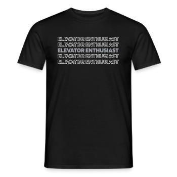 Elevator Elevator - Men's T-Shirt - black - Front - AI Model Male 178 light (178cm)