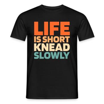 Pain au levain - T-shirt homme - noir - Devant - AI Model Male 178 light (178cm)