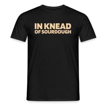 Sourdough bread - Men's T-Shirt - black - Front - AI Model Male 178 light (178cm)