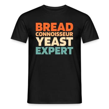 Pain au levain - T-shirt homme - noir - Devant - AI Model Male 178 light (178cm)