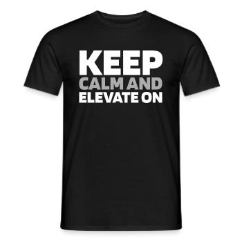Elevator Elevator - Men's T-Shirt - black - Front - AI Model Male 178 light (178cm)