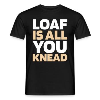 Pain au levain - T-shirt homme - noir - Devant - AI Model Male 178 light (178cm)