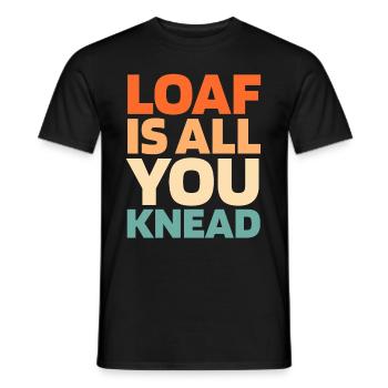 Pain au levain - T-shirt homme - noir - Devant - AI Model Male 178 light (178cm)