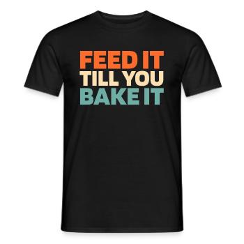 Sauerteig Brot - Männer T-Shirt - Schwarz - Vorne - AI Model Male 178 light (178cm)