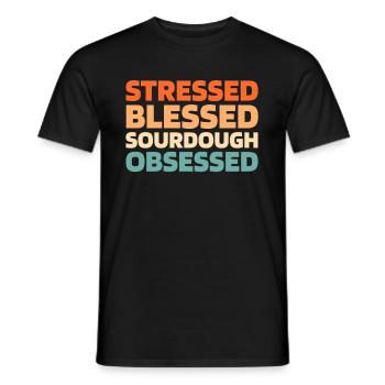Sauerteig Brot - Männer T-Shirt - Schwarz - Vorne - AI Model Male 178 light (178cm)
