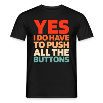 Elevator Elevator - Men's T-Shirt - black - Front - AI Model Male 178 light (178cm)