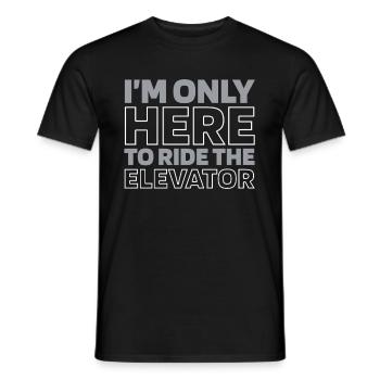 Elevator Elevator - Men's T-Shirt - black - Front - AI Model Male 178 light (178cm)
