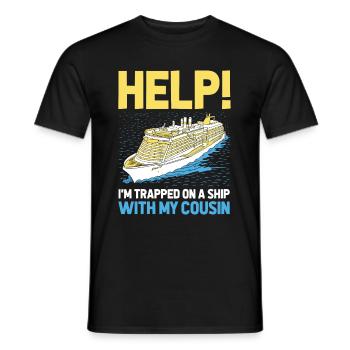Croisière - T-shirt homme - noir - Devant - AI Model Male 178 light (178cm)