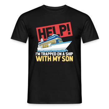 Croisière - T-shirt homme - noir - Devant - AI Model Male 178 light (178cm)