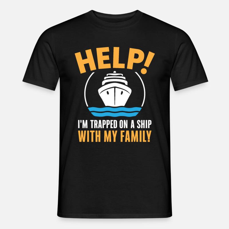 Kreuzfahrt Lustig - Männer T-Shirt - Schwarz
