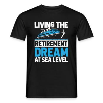 Retraite de Cruise - T-shirt homme - noir - Devant - AI Model Male 178 light (178cm)