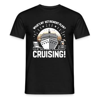 Retraite de Cruise - T-shirt homme - noir - Devant - AI Model Male 178 light (178cm)