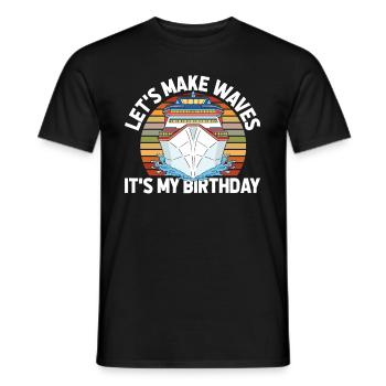 Croisière d’anniversaire à Kreuzfahrt - T-shirt homme - noir - Devant - AI Model Male 178 light (178cm)