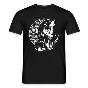 Australian Shepherd Stammes Moon Phases - Männer T-Shirt - Schwarz - Vorne - AI Model Male 178 light (178cm)