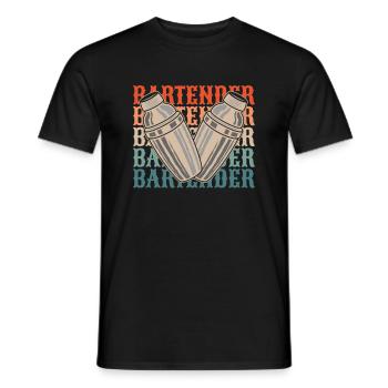 Barman Barman - T-shirt homme - noir - Devant - AI Model Male 178 light (178cm)