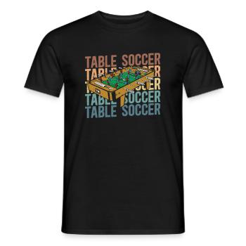 Baby-foot - T-shirt homme - noir - Devant - AI Model Male 178 light (178cm)
