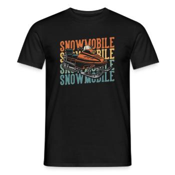 Snowmobile Snowmobile - Men's T-Shirt - black - Front - AI Model Male 178 light (178cm)